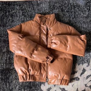 Forever 21 faux leather coat